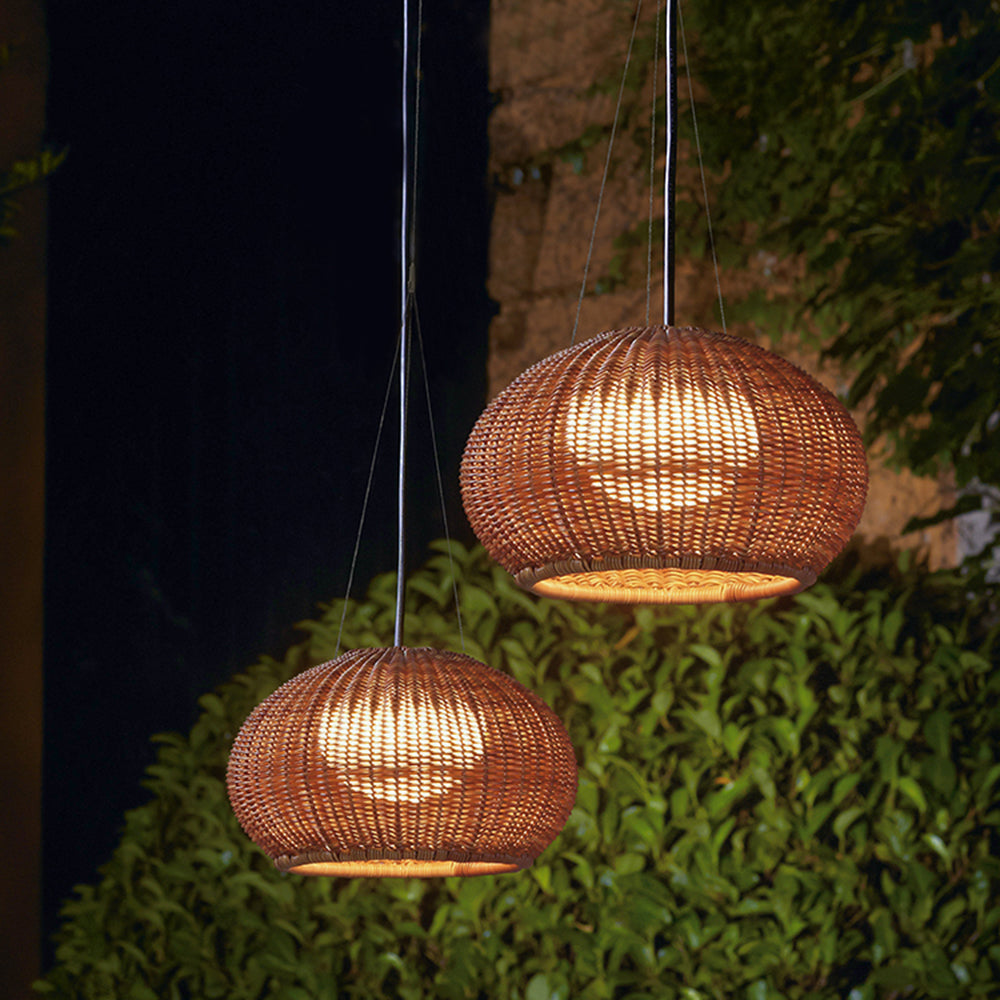 Ritta Suspension Extérieure Landerne Simple, Bambou, Bois, Jardin - Neutralighting