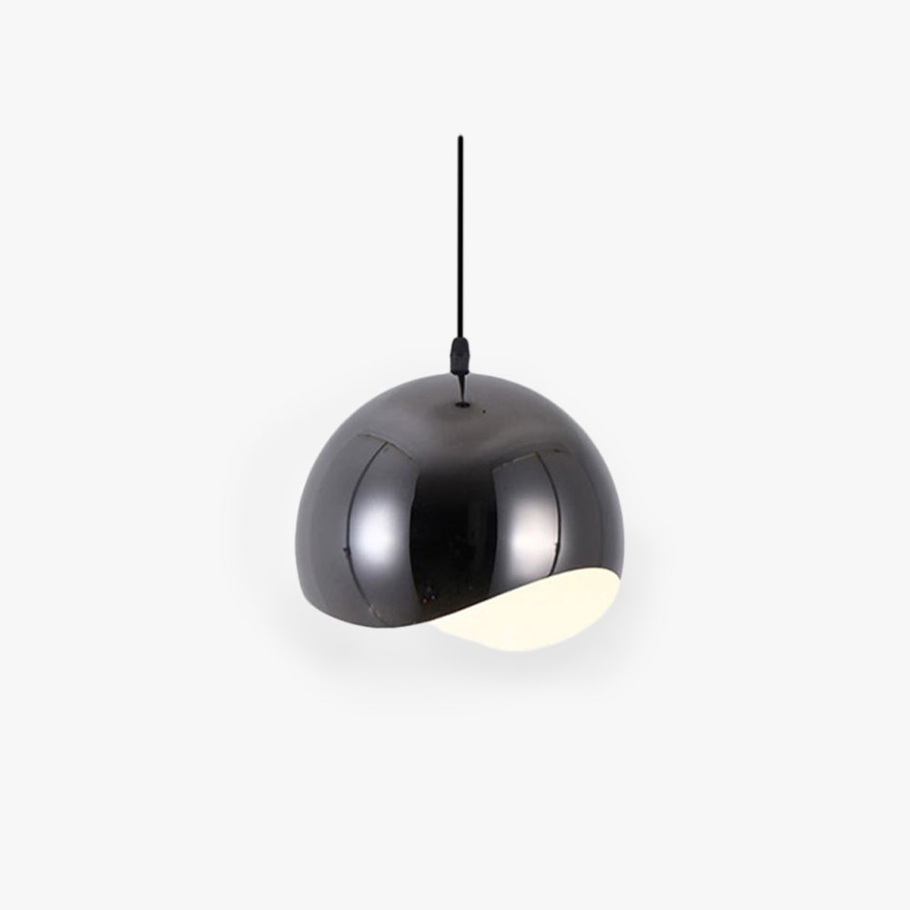 Arisha Luminaires Suspensions Dôme Moderne Métal Noir/Rose Rouge/Chromé Salon - Neutralighting