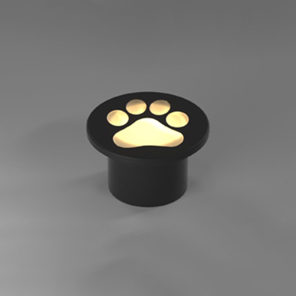 Aria Lampe Extérieure au Sol Patte de chat Moderne, Métal, Gris, Cour - Neutralighting