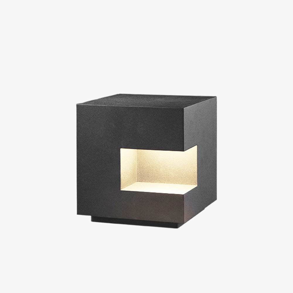 Ray Lampadaire Cube Moderne, Métal, Noir, Allée