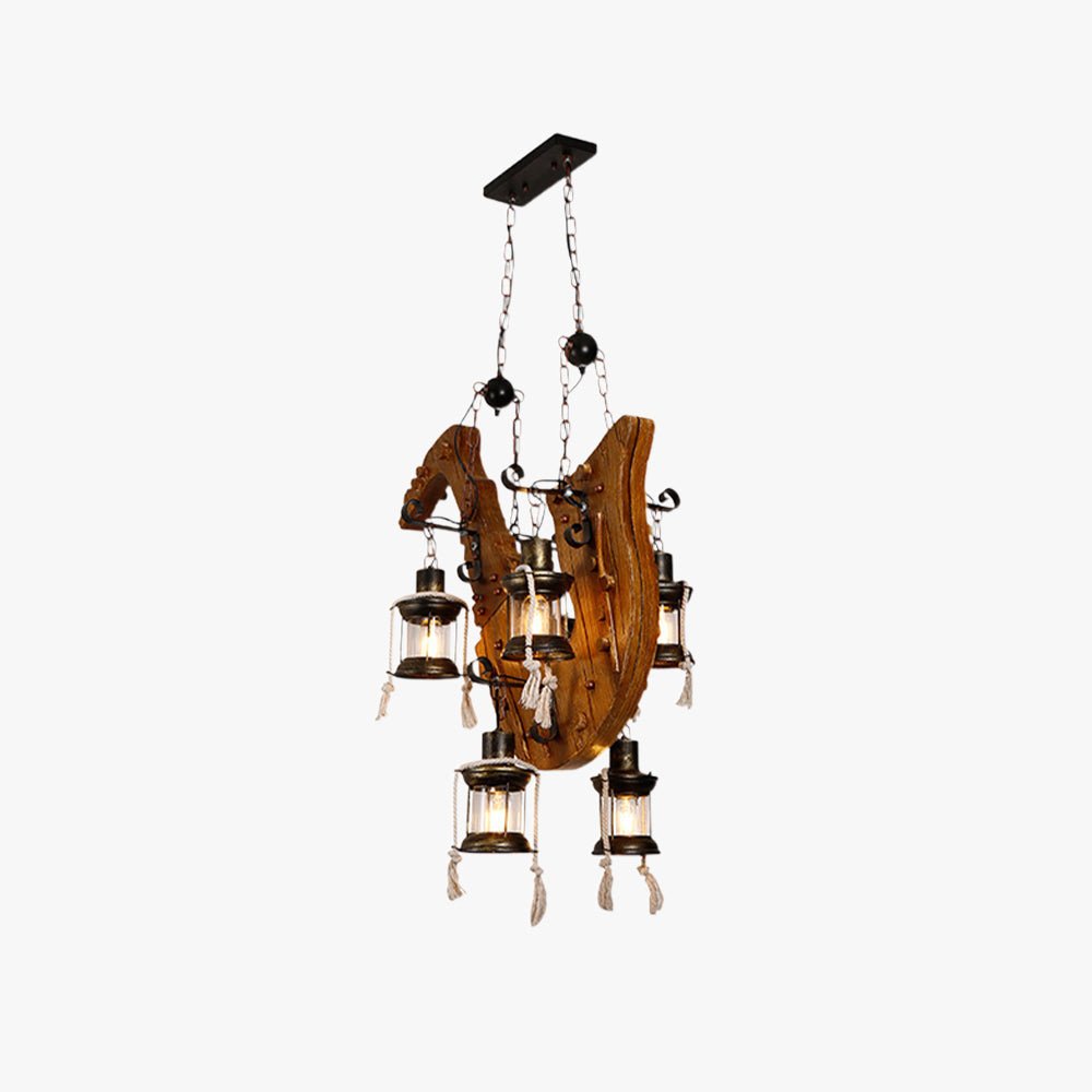 Epoch Suspension Saxophone Retro, Metal/Bois, Noir/Marron, Salon - Neutralighting