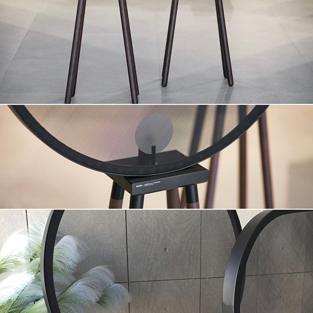 Arisha Lampadaire Géométrique Moderne, Métal/Bois, Gris, Salon