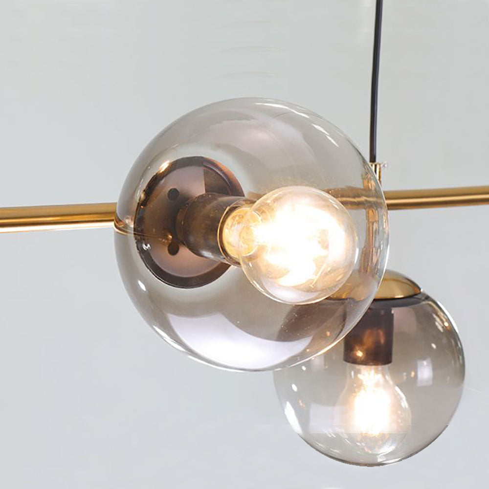 Valentina Moderne LED Suspension Globe Métal Verre Salon Cuisine - Neutralighting