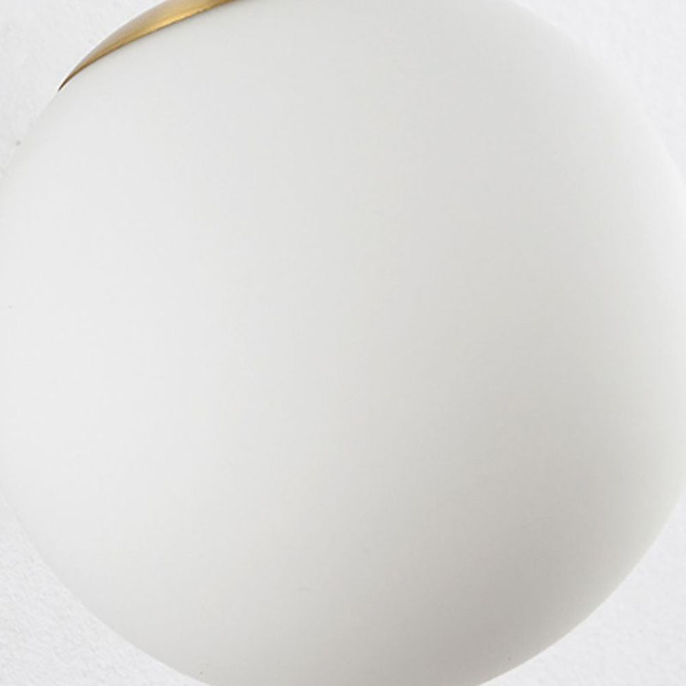 Valentina Applique Murale LED Boule Simple Moderne Métal/Verre Noir/Or Couloir/Chambre/Salon - Neutralighting