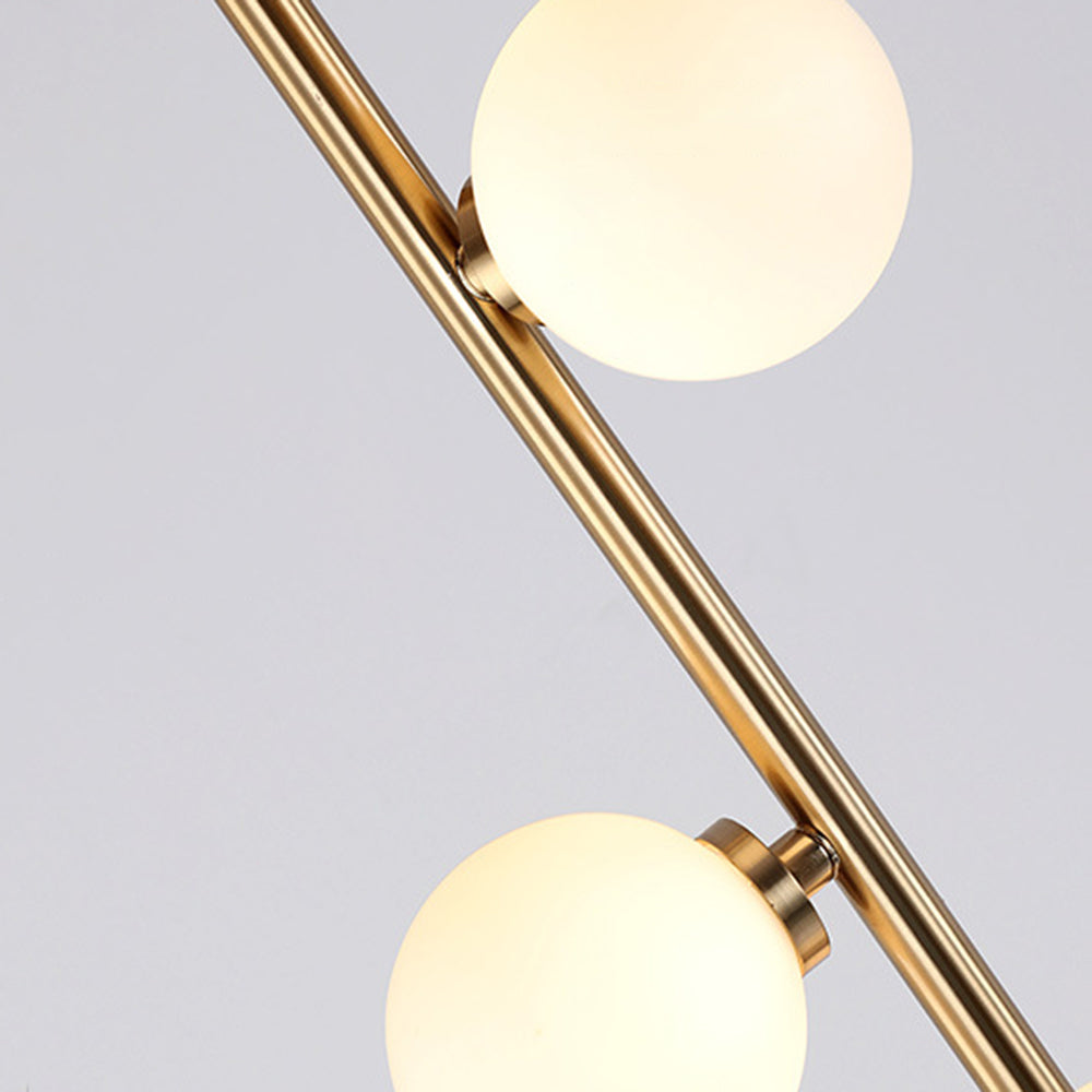 Valentina Lampadaire Globe Moderne, Métal/Verre, Or, Chambre à Coucher - Neutralighting