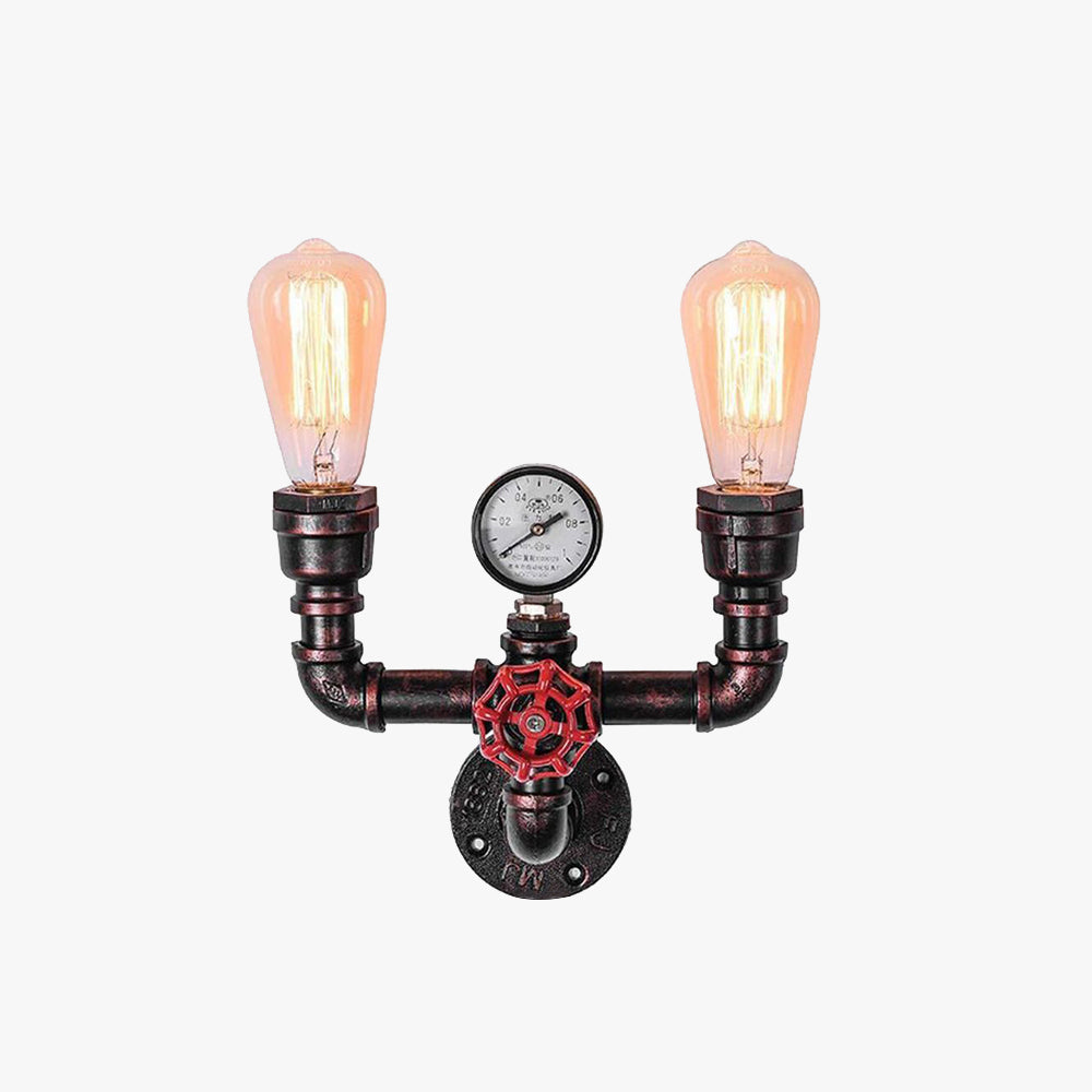 Silva Applique Murale Conduite d'Eau Design Industrielle Métal Acrylique Bronze Salon - Neutralighting