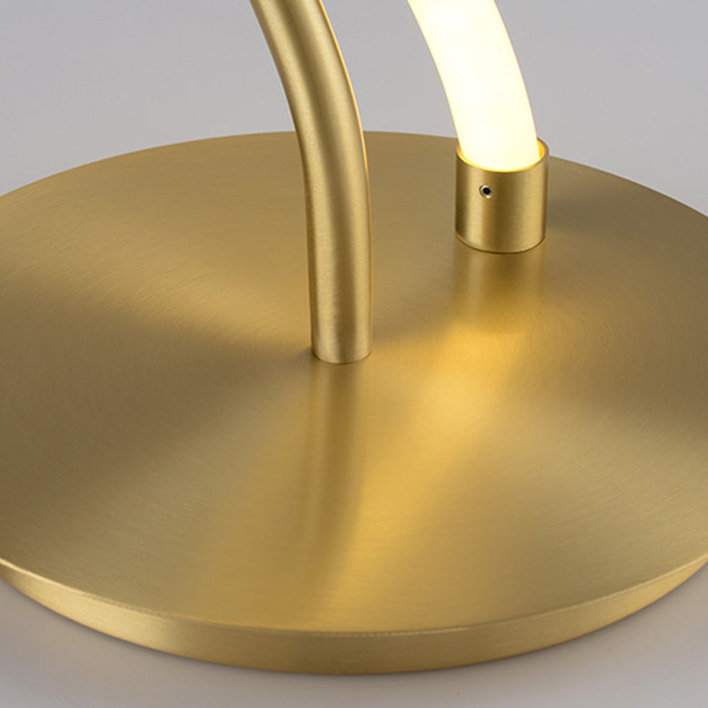 Arisha Design Lampadaire Linéaire Minimaliste Cuivre Blanc Or Salon