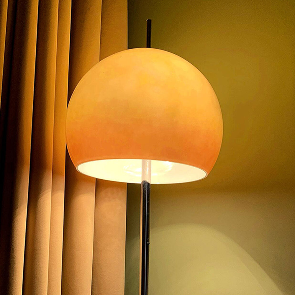 Mira Lampadaire Champignon Moderne, Métal/Verre, Jaune, Salon - Neutralighting