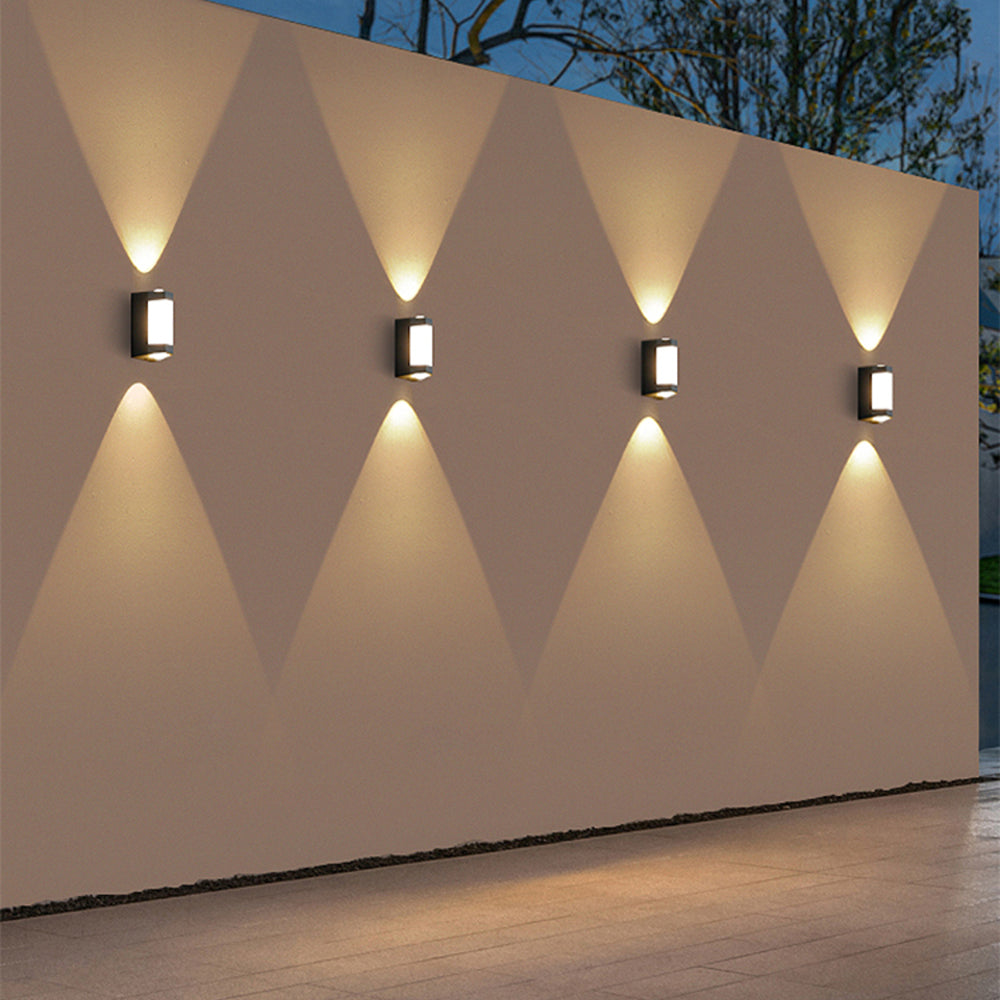 Ray Design LED Applique Murale Blanc/Noir Métal/Acrylique Extérieur - Neutralighting