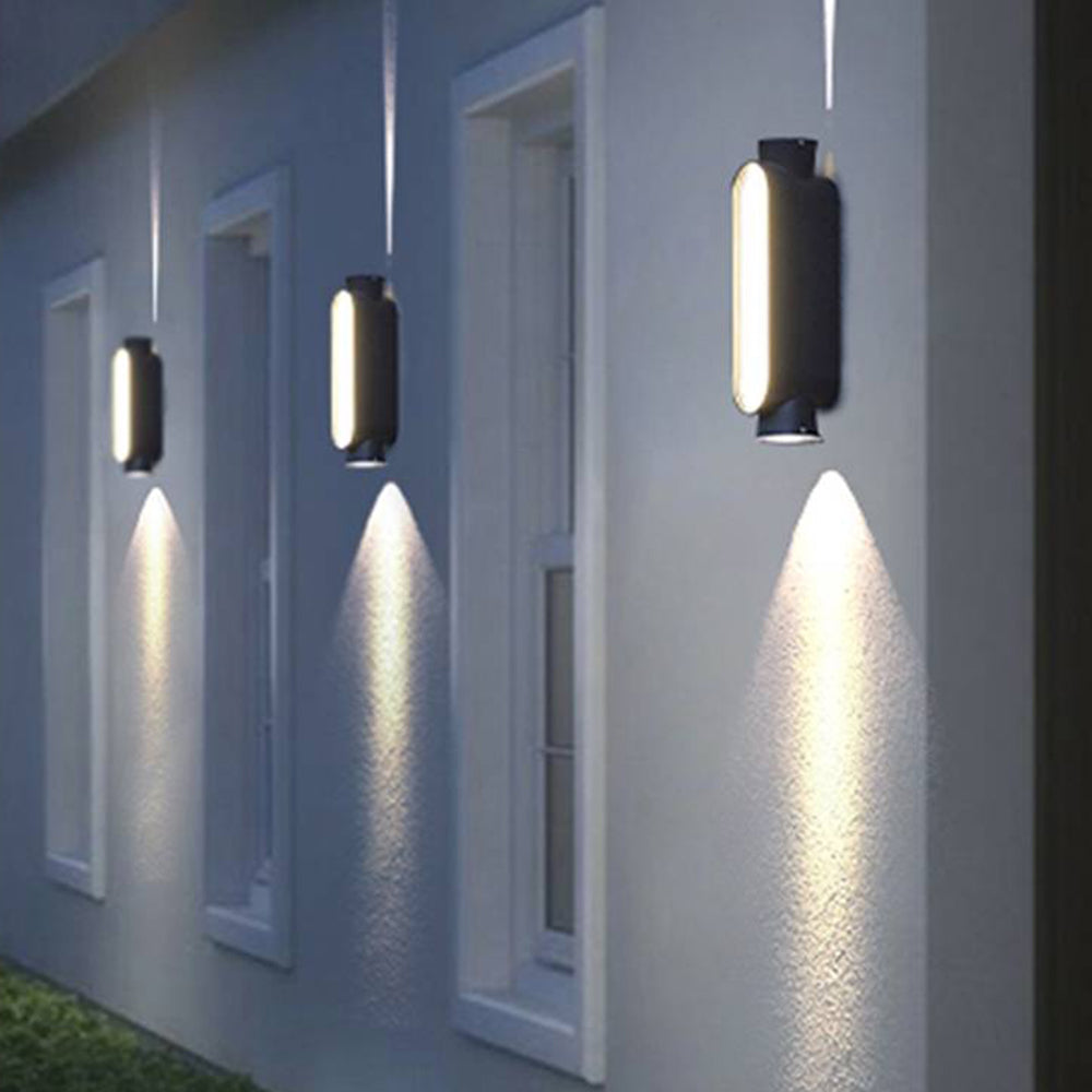 Ray Petie LED Applique Murale Noir Métal Acrylique Extérieur - Neutralighting