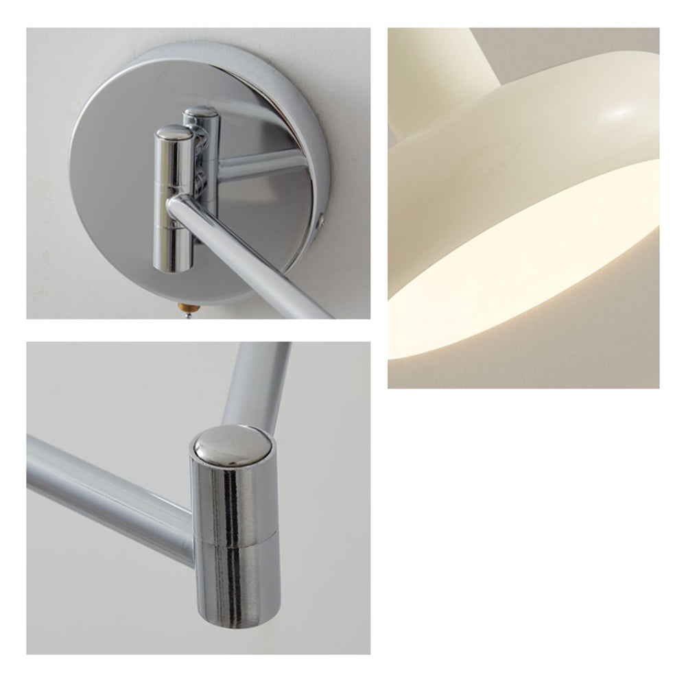 Arisha Applique Murale Orientable Scandinave, Métal, Blanc, Salon - Neutralighting