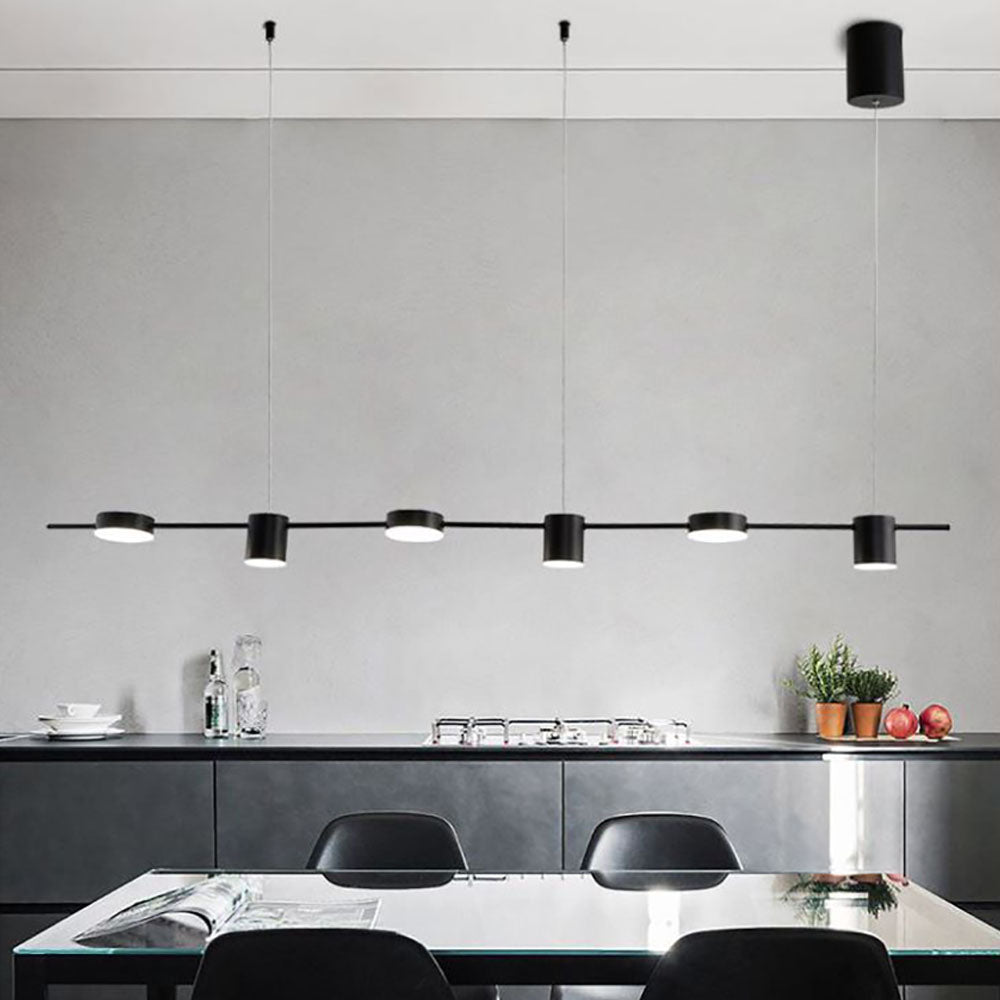 Arisha Modern LED Suspension Or Noir Métal Salon Chambre à Coucher - Neutralighting