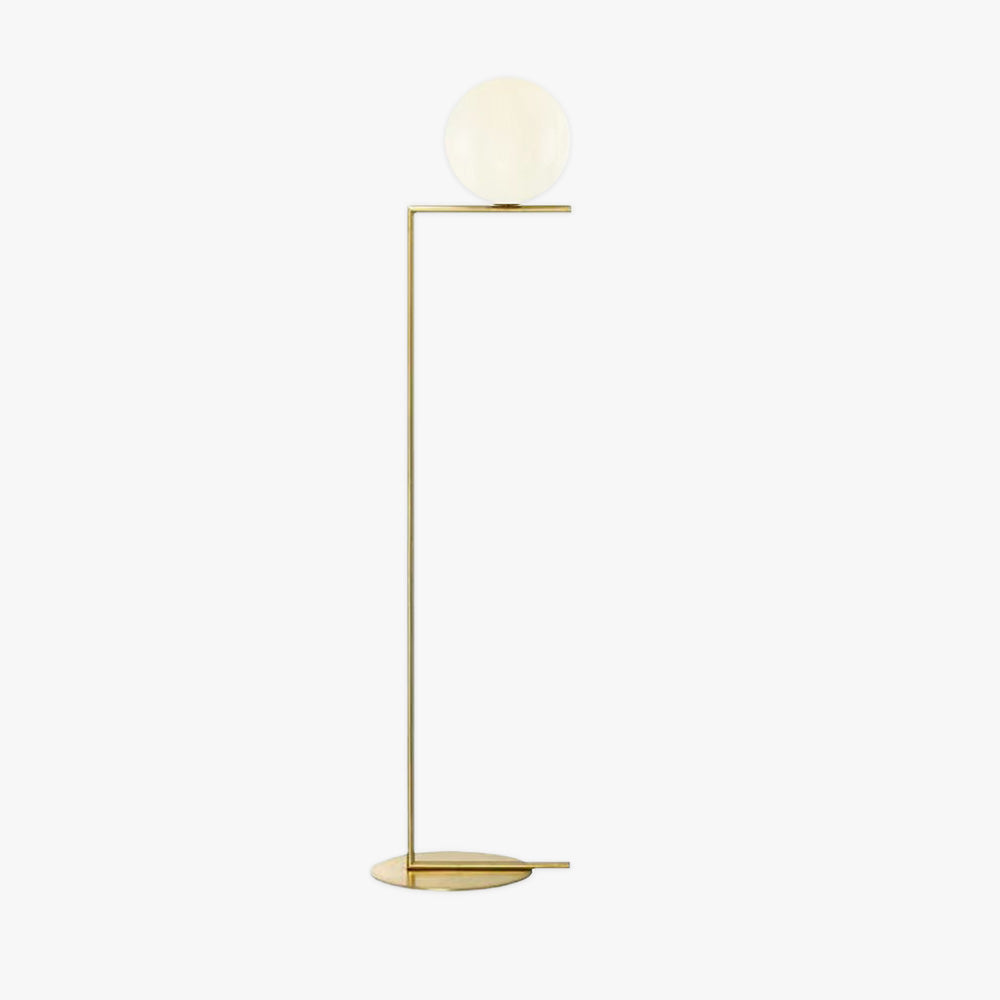 Valentina Lampadaire Globe Moderne Métal/Verre Laiton/Argent Salon/Chambre