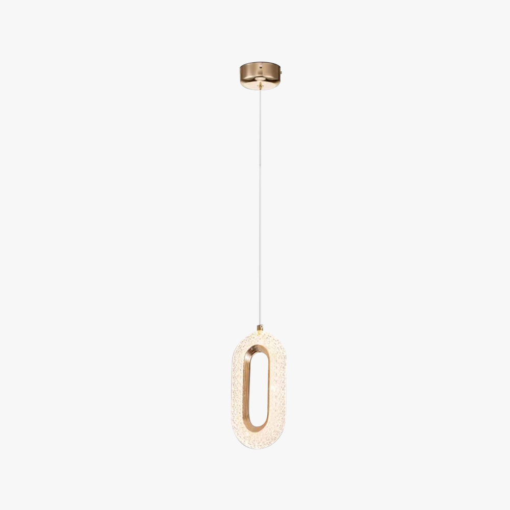 Kristy Luminaires Suspensions Arc Deco Moderne Simple Métal/Acrylique Doré Salon - Neutralighting
