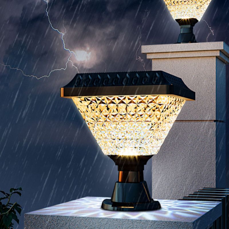 Ray Lampe de Poteau Solaire Géométrique