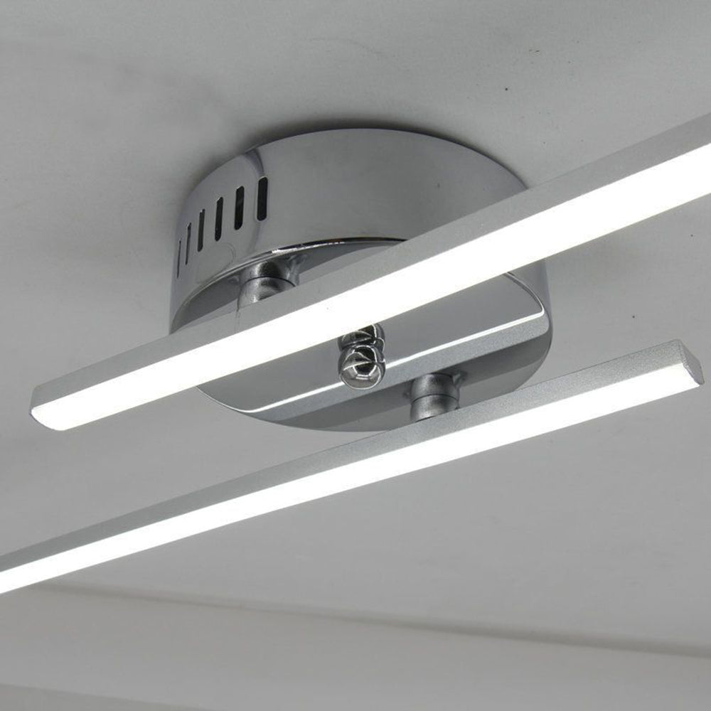 Ray Applique Murale à Miroir Design LED Linéaire Moderne Métal/Gel de Silice Noir/Argent Salle de Bain - Neutralighting