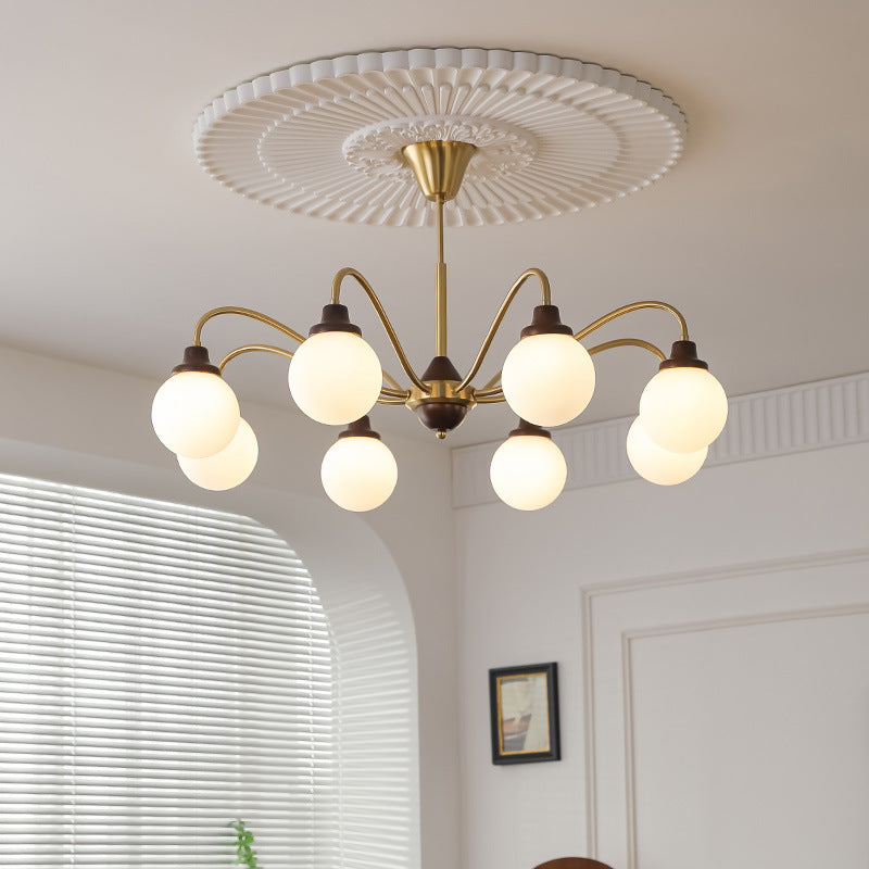 Valentina Français LED Lustre Chromé Or Salon/Chambre À Coucher