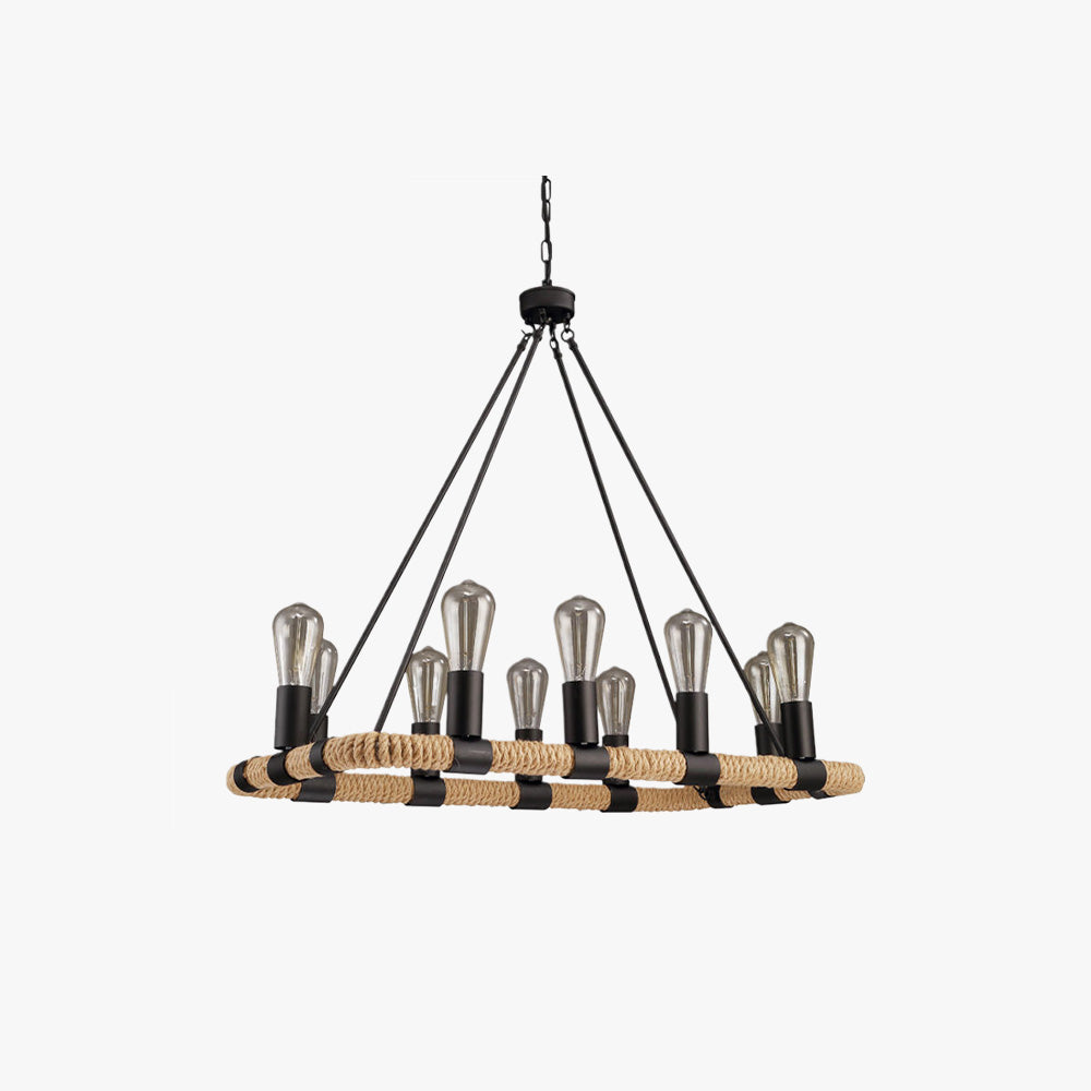 Silva Industrielle LED Luminaires Suspensions Rétro Métal Noir Salon/Chambre à Coucher - Neutralighting