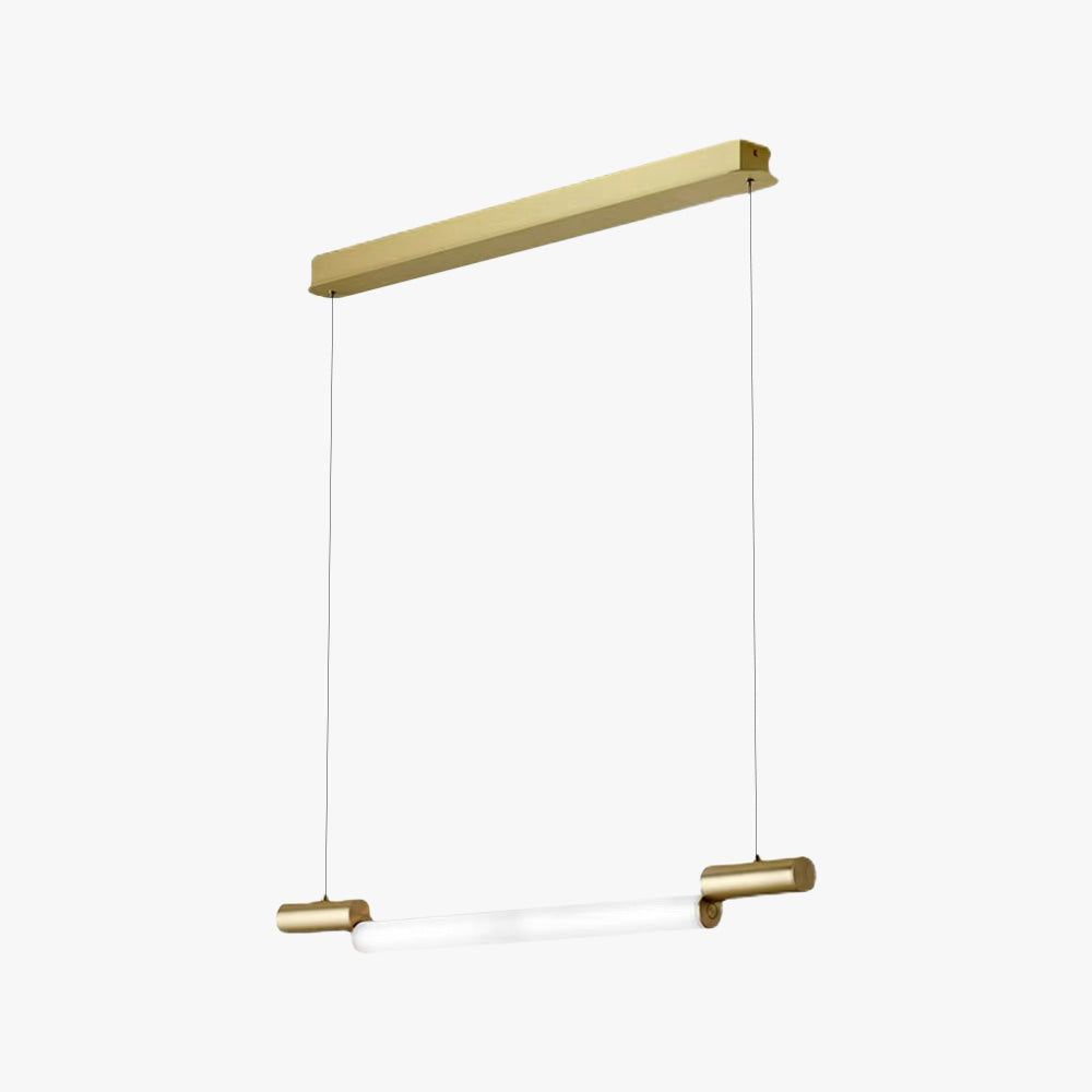 Ray Suspension Linéaire Minimaliste, Aluminium/PVC, Or, Salon - Neutralighting