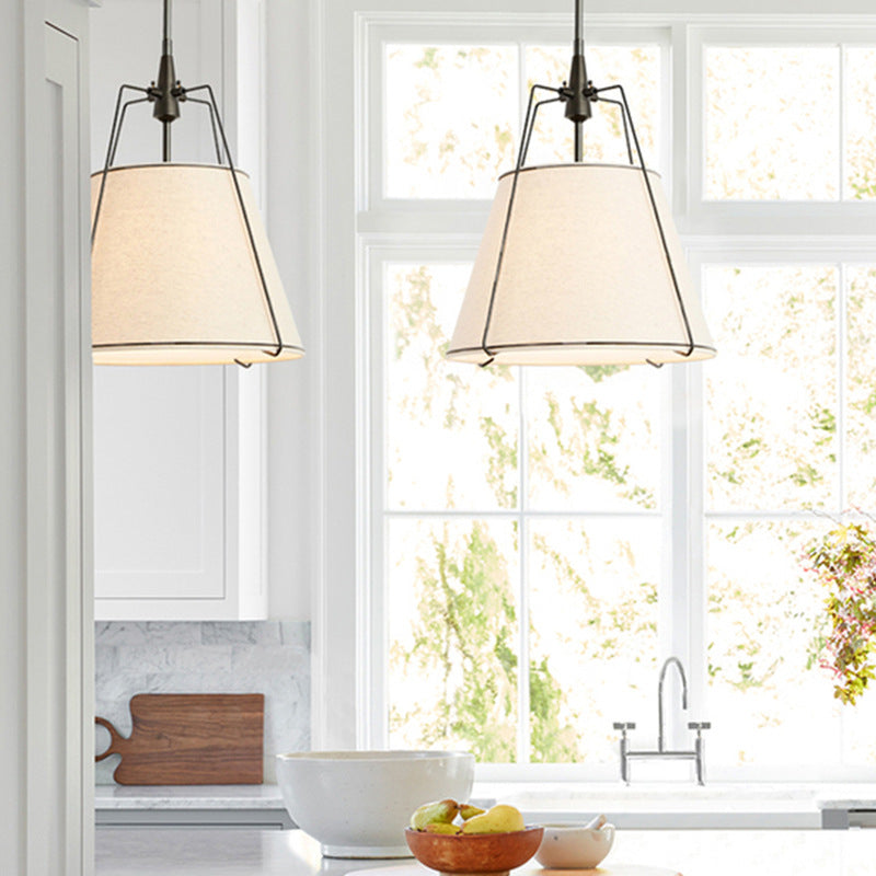 Ritta Moderne Conique Métal Tissu Suspension Salle à Manger - Neutralighting