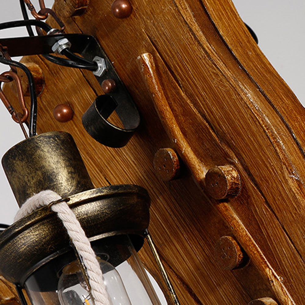 Epoch Suspension Saxophone Retro, Metal/Bois, Noir/Marron, Salon - Neutralighting
