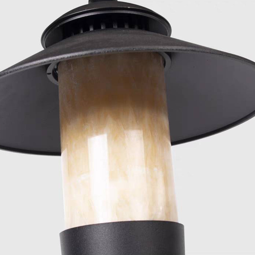 Arisha Extérieure Chapeau Minimaliste, Métal/Marbre, Noir, Extérieur