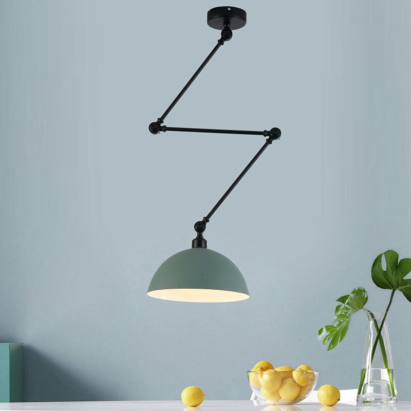 Aria Dôme Moderne LED Suspension Noir/Vert Métal Chambre à coucher - Neutralighting