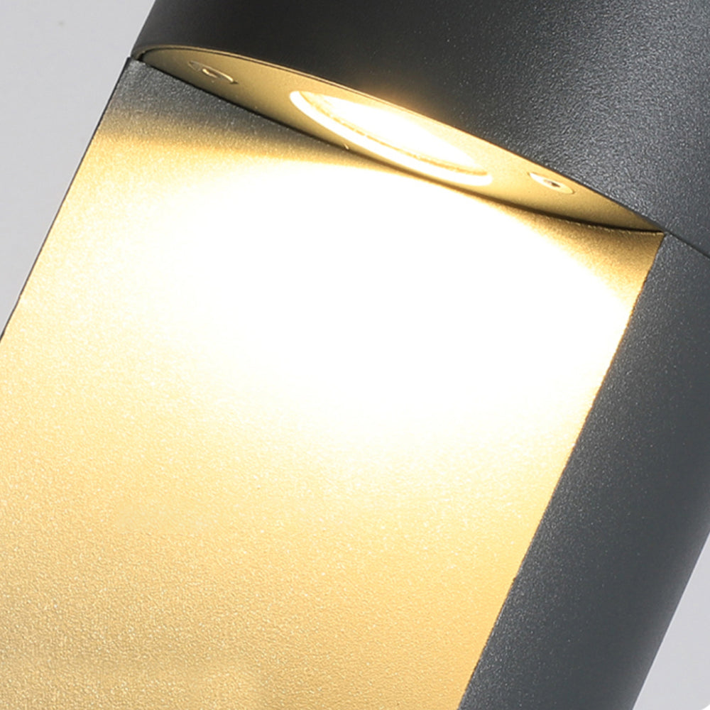 Ray Moderne Lampadaire Extérieur LED Noir Métal/Verre Jardin Couloir - Neutralighting