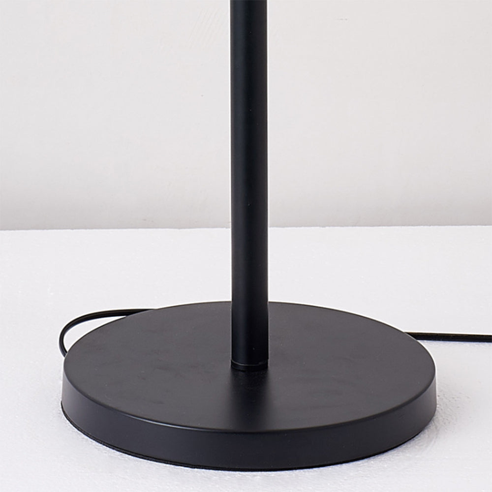 Arisha Design Lampadaire Rond Moderne Métal/Acrylique Noir/Blanc Salon/Chambre