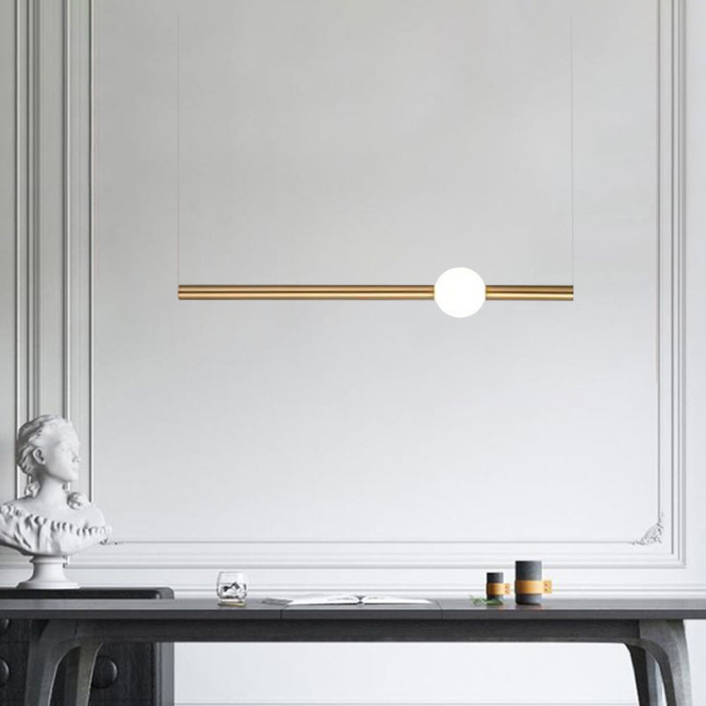 Ray Moderne LED Suspension Or Blanc Métal Verre Salon Salle à manger - Neutralighting