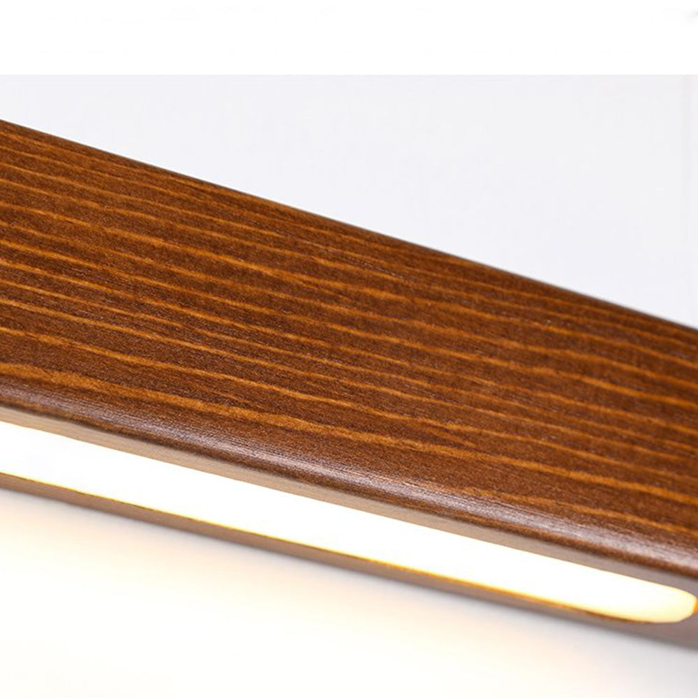 Zenx Applique Murale Linéaire Minimaliste Bois Marron/Bois Chambre - Neutralighting