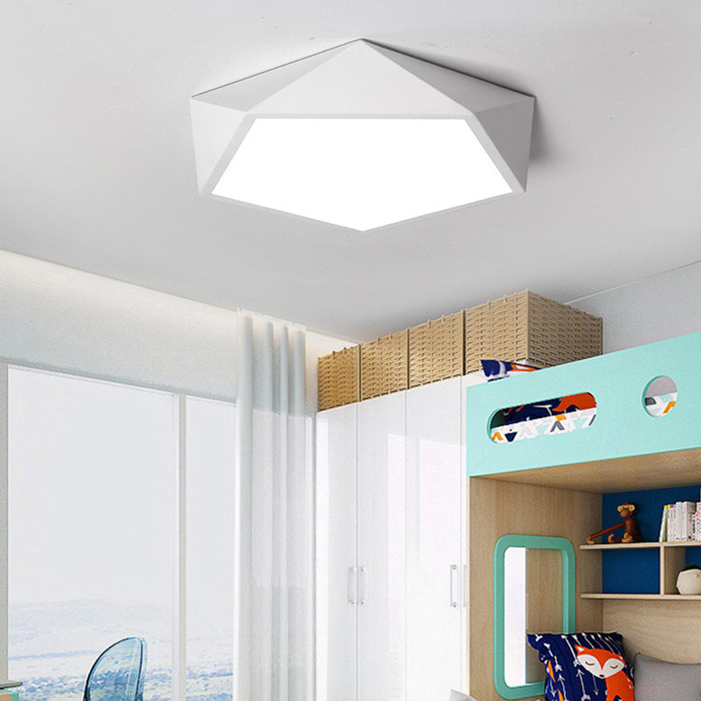 Arisha Design LED Plafonnier Simple Moderne Métal Noir/Blanc Salon - Neutralighting