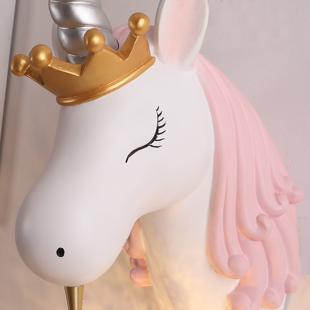 Aria Applique Murale Moderne Licorne/Fraise, Rose/Bleu, Chambre d'enfants - Neutralighting