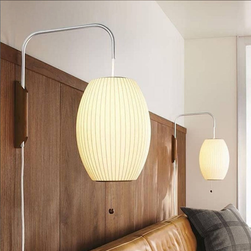 Ritta Moderne Rond Métal Bois Intérieur Applique Murale Salon