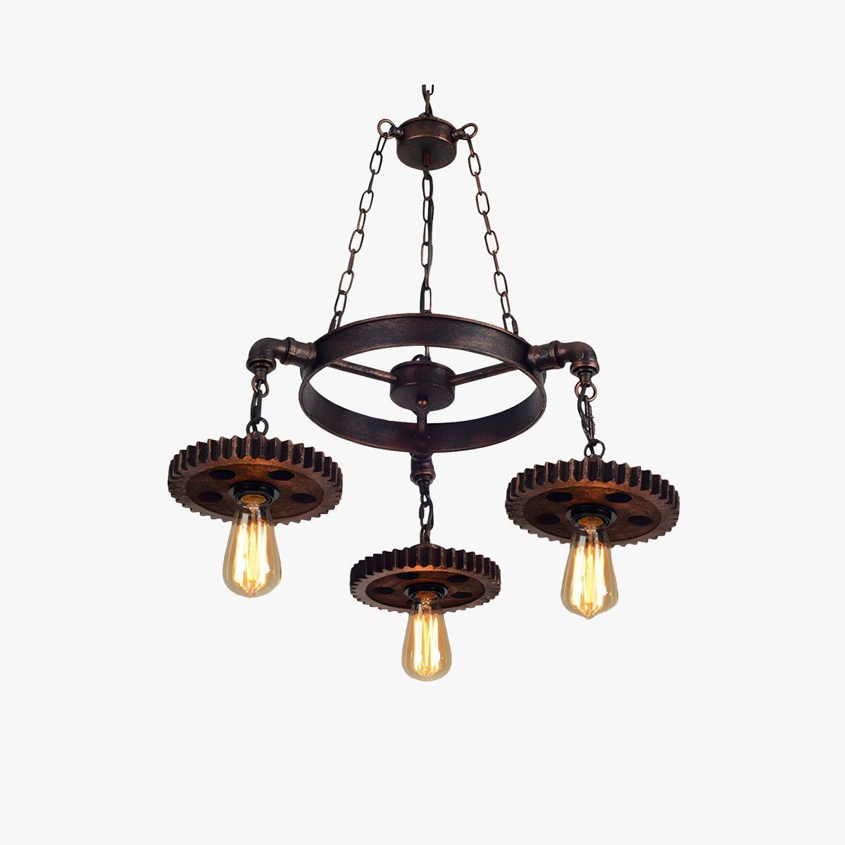 Silva Industriel Suspension Métal Bronze Chambre à Coucher - Neutralighting