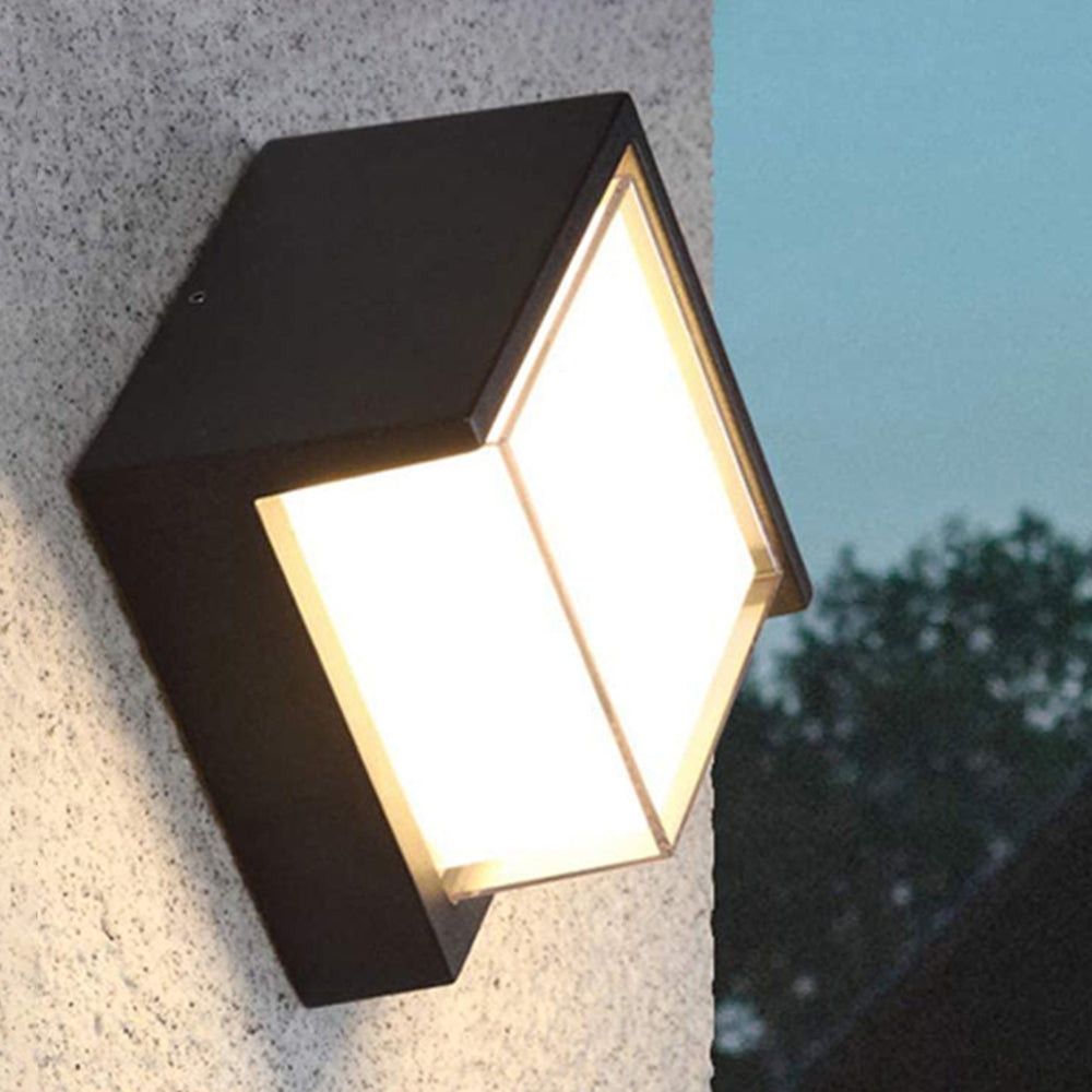 Ray Moderne LED Applique Murale Noir Métal/Acrylique Extérieur - Neutralighting