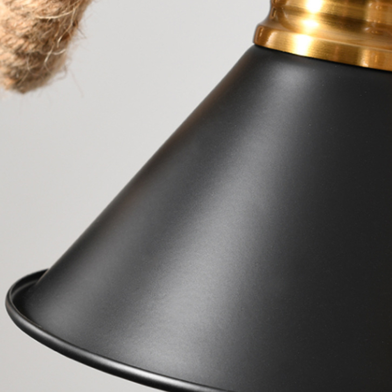 Epoch Lampe à Suspension LED Noire Vintage en Métal Pour Café - Neutralighting