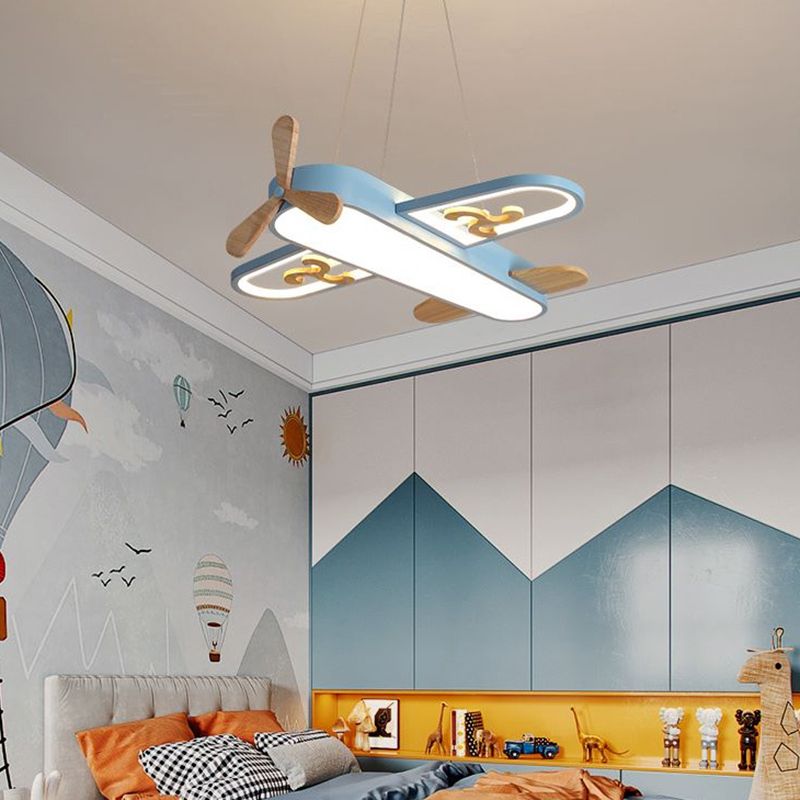 Aria Moderne LED Suspension Jaune/Bleu Métal/Acrylique Salon - Neutralighting
