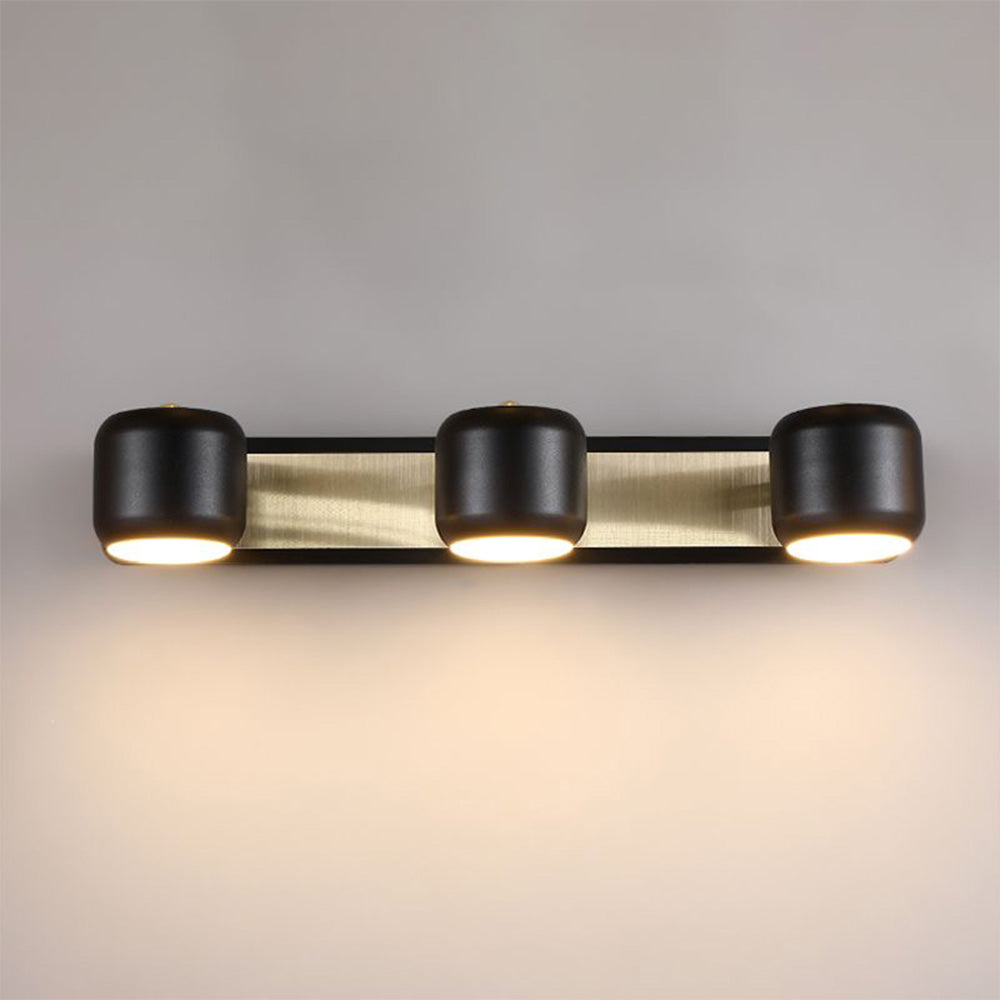 Arisha Applique Murale Cylindrique Moderne Métal/Acrylique Noir/Blanc Salle de Bain - Neutralighting
