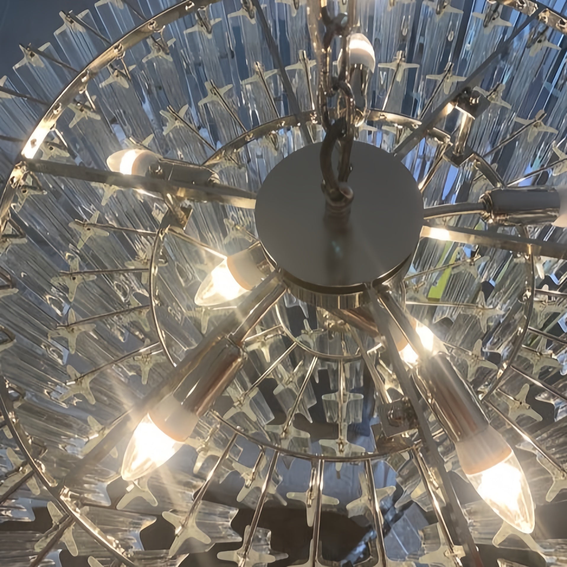 Silva Moderne Luxe Art LED Suspension Verre Salon - Neutralighting