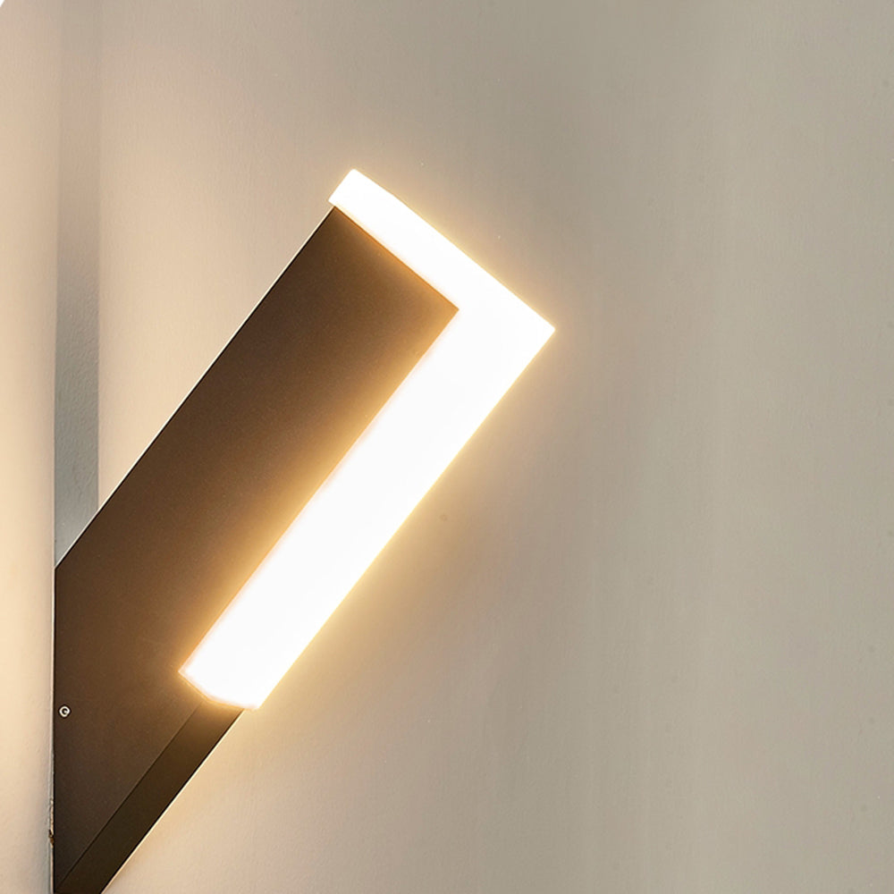 Ray Géométrique LED Applique Murale Noir Métal Acrylique Allée - Neutralighting