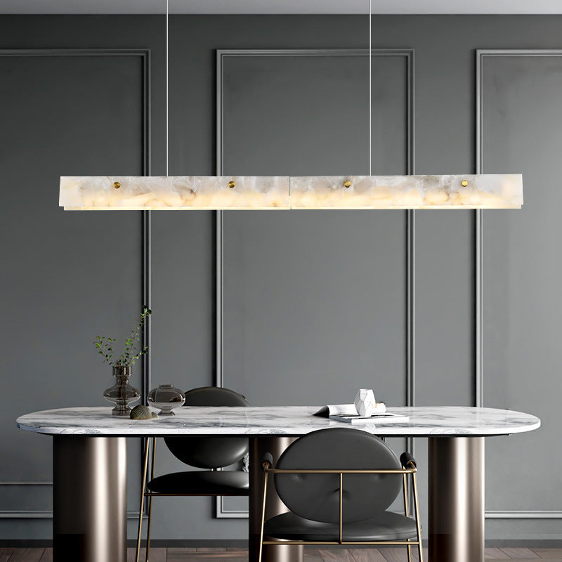 Ray Moderne LED Suspension Blanc Marble Salle À Manger/Bar - Neutralighting
