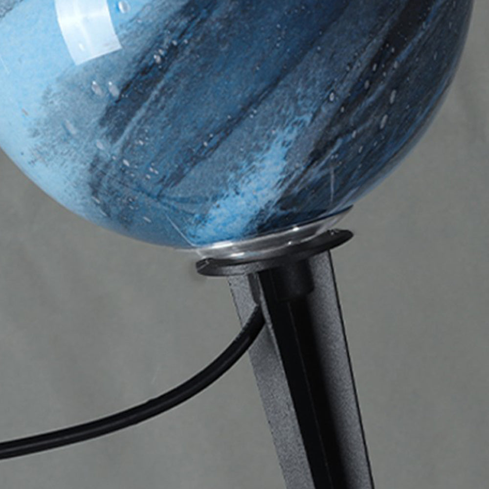 Myrah Lampadaire Boule Moderne Bleu/Curry de Lait Jardin - Neutralighting