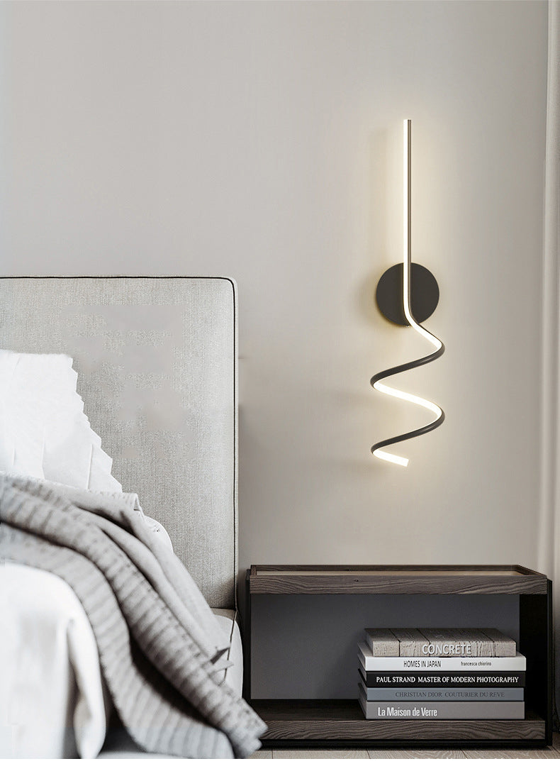 Arisha Applique Murale LED Spirale Moderne Pour Chambre, Couloir, Salon - Neutralighting