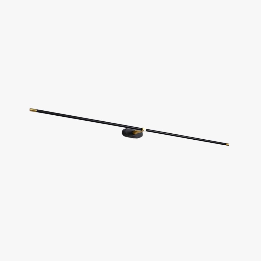 Ivox Applique Murale Linéaire Minimaliste Or & Noir