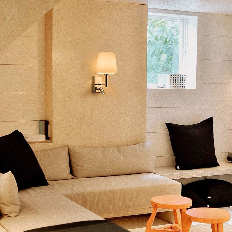 Ritta Décoratif Intérieur Applique Murale Métal Tissu Chambre à Coucher Salon