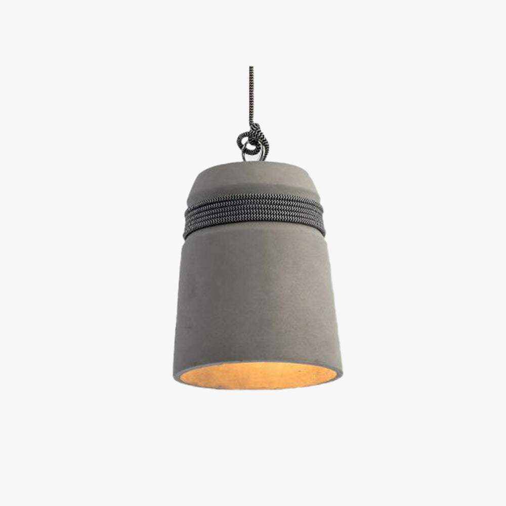 Arisha Luminaires Suspensions Cylindre Industriel Métal/Ciment Gris Chambre/Salon - Neutralighting
