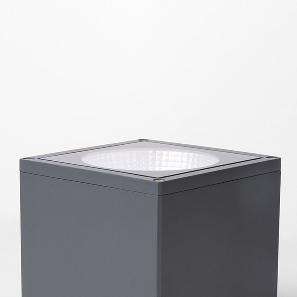 Ray Plafonnier Cube Moderne, Métal/Verre, Gris, Extérieur - Neutralighting