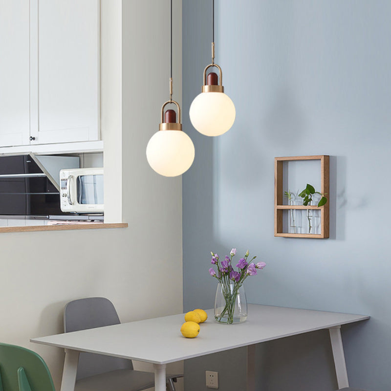 Valentina Moderne LED Suspension Métal Bois Verre Salle à Manger Chambre à Coucher - Neutralighting
