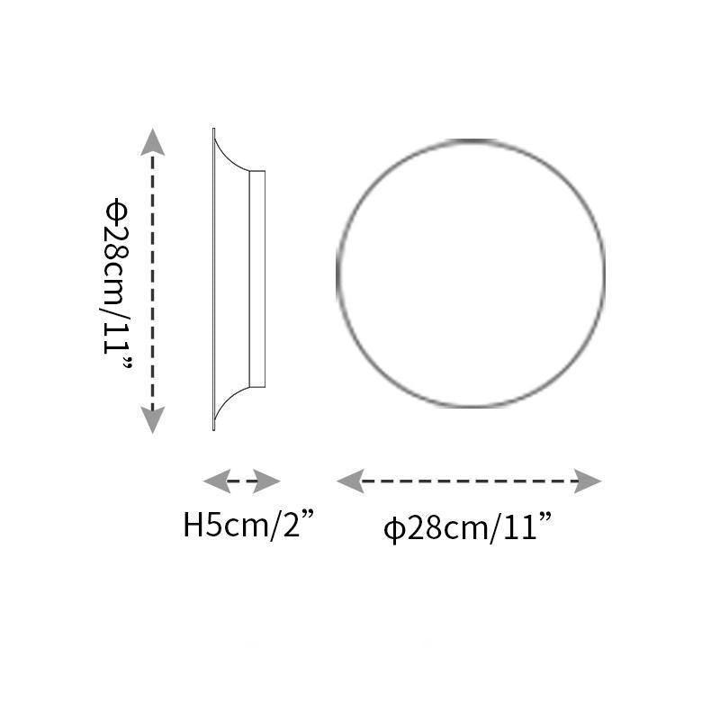 Megan Applique murale à disque géométrique - Neutralighting